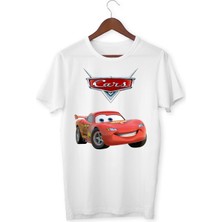 Yapo Ticaret Cars Baskılı Beyaz T-Shirt