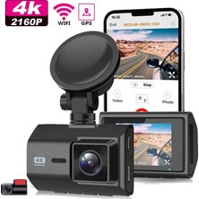 Wevolt Premium MB-5800 Quad Hd 4k+2k Gps+Wifi+(Türkçe Uygulama) Araç Içi Kamera. Akıllı 4K Araç Kamerası.