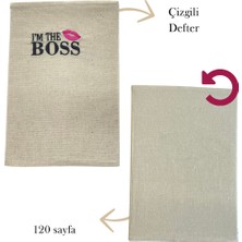 Aysena Kıdam Concept Store Akcs I'm The Boss Nakışlı Notebook/defter