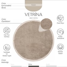Cool Halı Vetrina 3602 Vizon Yumuşak Halı Kilim Salon Mutfak Koridor Kesme Yolluk Yuvarlak Makine Halısı