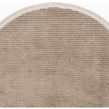 Cool Halı Vetrina 3602 Vizon Yumuşak Halı Kilim Salon Mutfak Koridor Kesme Yolluk Yuvarlak Makine Halısı