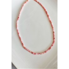 Bade Accessories 3 mm Pembe Opal Minimalist Doğal Taş Kolye