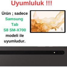 Wowacs Samsung Galaxy Tab S8 SM-X700 ile Uyumlu Silikon Kollu Çocuklar Için Tablet Kılıfı