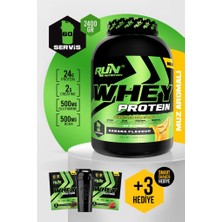 Run Nutrition Whey Protein - 2.4 kg - Muz Aromalı - 60 Servis - Hediyeli