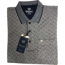 Blues Moda Premium Yeni Sezon Simenti Polo Yaka T-Shirt