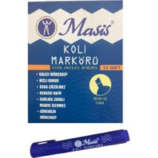 Masis Permanent Marker Kesik Uç Mavi