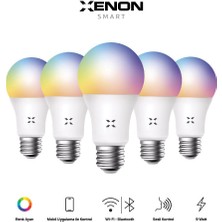 Xenon Smart Wi-Fi LED Akıllı RGB Ampul (5 adet)