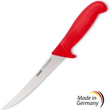 Pirge Butcher's Germany Sıyırma Bıçağı Kıvrık Sert 15 cm Kırmızı