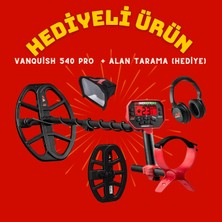 Minelab Vanquish 540 Pro Dedektör + Hediye Alantarama Dedektörü