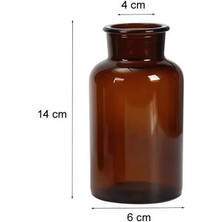 binbirdemet Amber Yazısız Cam Vazo - 250ML