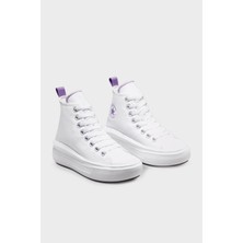 Converse Chuck Taylor All Star Move Platform Çocuk Beyaz Sneaker A03667C