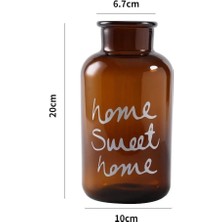 binbirdemet Home Sweet Amber Cam Vazo