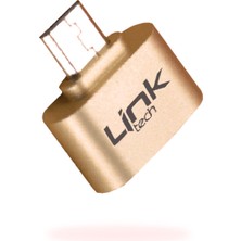 Linktech O185 USB To Micro USB Çevirici Otg Flash Drive Metal Adaptör