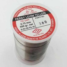 Ceta Feray 1.2 mm / 500 Gram Feray Lehim Teli 60 Kalay 40 Kurşun 60/40 - 5 Kanal Pastalı Flux Lı Lehim