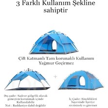 Yek Outdoor 4 Kişilik Çift Katmanlı Otomatik Çadır 220X250X160