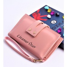 Ozka Leather Collection Pudra Çift Çıtçıtlı Model Trend Kadın Cüzdanı