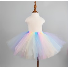 Kız Çocuk Tütü Etek / Renkli Kabarık Tütü Etek / Gösteri Eteği
