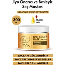 Jiyu Yıpranmış Saçlar İçin Onarıcı ve Besleyici Keratin Saç Bakım Maskesi 300 ml