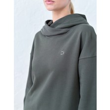 Vesado Kadın Kapüşonlu Oversize Sweatshirt
