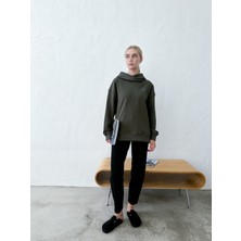 Vesado Kadın Kapüşonlu Oversize Sweatshirt