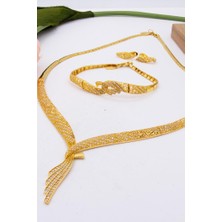 Latif Kuyumcu 22 Ayar Altın Füzyon Döküm Set Altın Takı Seti LKSET1109