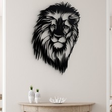 HD Metal Tablo Aslan Metal Tablo - Aslanlı Metal Duvar Aksesuarı