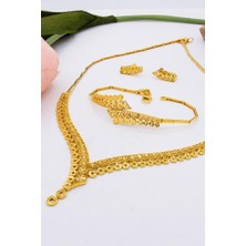 Latif Kuyumcu 22 Ayar Altın Füzyon Döküm Set Altın Takı Seti A077737SET