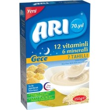 Arı 12 Vitaminli 6 Mineralli 7 Tahıllı Sütlü Pirinç Unu Gece 250GR