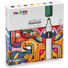 Carioca Plus Akrilik Marker 8'li (Sert Kutu)