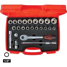 Izeltaş 1/2" Altı Köşe Lokma Takımı 24 Parça