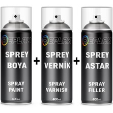 Replax Volkswagen Polo LC9A Saf Beyaz Sprey Rötuş Boyası+Vernik+Astar