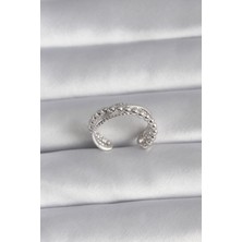 Clariss Pirinç Gümüş Renk Kadın Yüzük