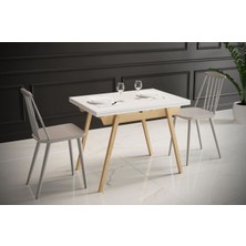 Adesa Sharm Açılabilir Özel Tasarım Modern Yemek Masası