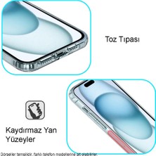 Caseart Apple iPhone 15 Plus Kapak Kamera Korumalı Tıpalı Şeffaf Silikon Kılıf