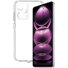 Caseart Xiaomi  Redmi Note  12 Pro 5g Kapak Kamera Korumalı Tıpalı Şeffaf Silikon Kılıf