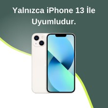 Paladyum Case iPhone 13 Uyumlu Hologram Yıldızlı Şeffaf Kılıf