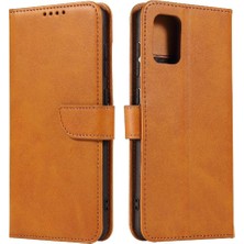 Bdt Shop Samsung Galaxy A71 4g Manyetik Karbon Fiber Deri Folio Flip Case Telefon Kılıfı (Yurt Dışından)