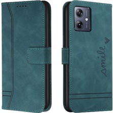 Bdt Shop Motorola Moto G54 Için Pu Deri Flip Folio Cüzdan El Kayışı Telefon Kılıfı (Yurt Dışından)