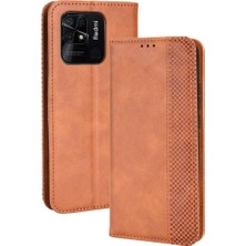 Bdt Shop Xiaomi Redmi 10C Pu Deri Manyetik Kapatma Cüzdan Telefon Kılıfı (Yurt Dışından)