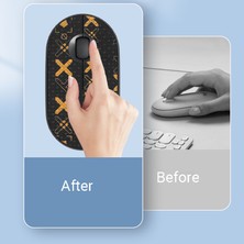 Mayvoo Kayma Önleyici Kaymaz Bant Ter Emici Fare Kavrama Çıkartmaları Logitech Pebble M350 Oyun Faresi (Yurt Dışından)