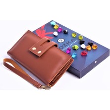Ozka Leather Collection Taba Çift Çıtçıtlı Model Trend Kadın Cüzdanı