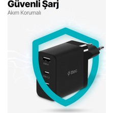 Ttec Smartcharger Trio Gan 65W Pd Seyahat Hızlı Şarj Aleti 2 Usb-C+Usb-A