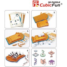 Cubic Fun 85 Parça Sydney Opera Binası 3D Puzzle Cubic Fun Sydney Opera House Sidney