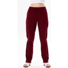 Eliş Şile Bezi Çift Cepli Unisex Yazlık Pantolon Bordo