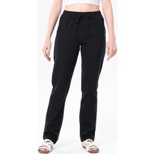 Eliş Şile Bezi Çift Cepli Unisex Yazlık Pantolon Siyah