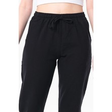 Eliş Şile Bezi Çift Cepli Unisex Yazlık Pantolon Siyah