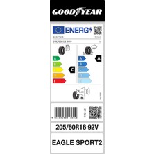 Goodyear 205/60 R16 92V Eagle Sport 2 Oto Yaz Lastiği (Üretim Yılı: 2024)