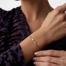 By Golden House Ritim Kalp Bileklik