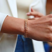 By Golden House Javelin Zikzak Pırlanta Bileklik