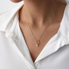 By Golden House Tek Inci Güneş Kolye